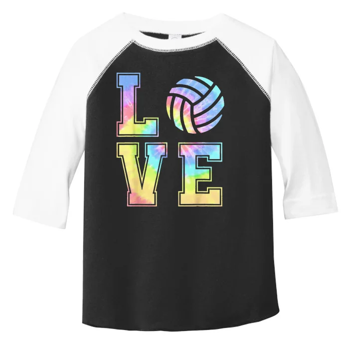 Cute Love Volleyball Tie Dye Volleyball funny player coach Toddler Fine Jersey T-Shirt