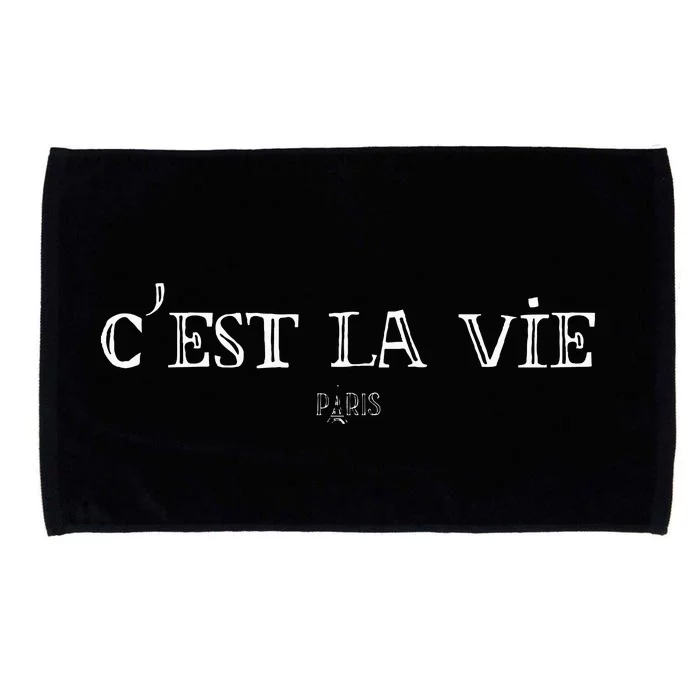 CEst La Vie Cute French Paris Europe European Travel Microfiber Hand Towel