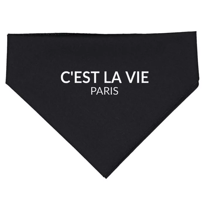 CEst La Vie Paris France Lover French USA-Made Doggie Bandana