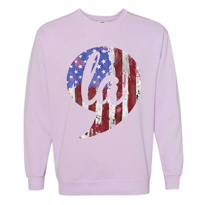 Comma +  La Vote Kamala Harris For President 2024 Election Garment-Dyed Sweatshirt