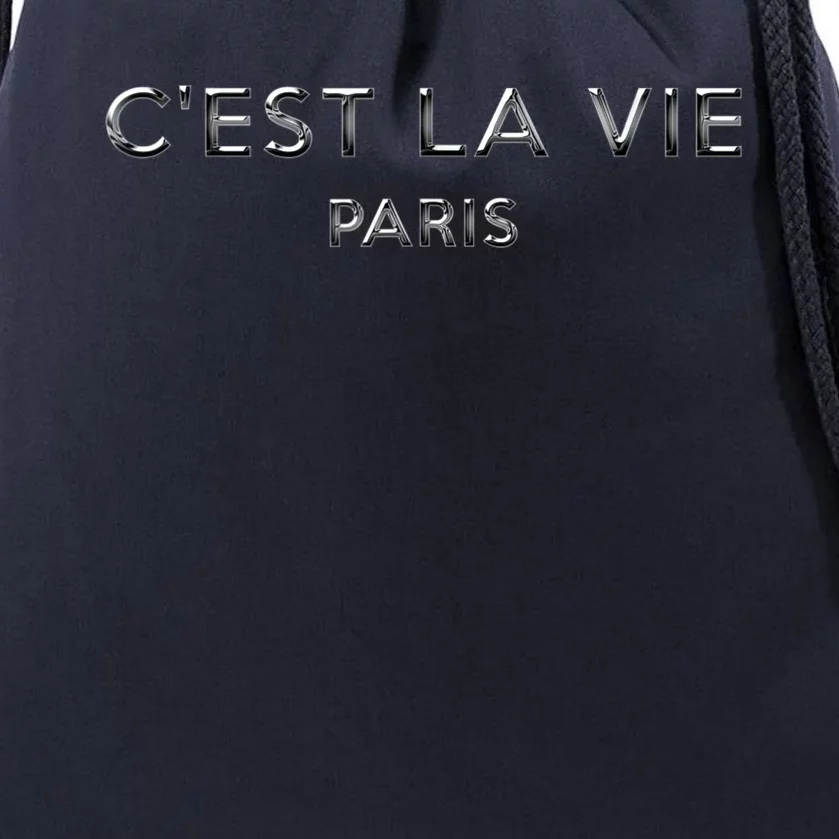 C'est La Vie Paris Lover Gift Drawstring Bag