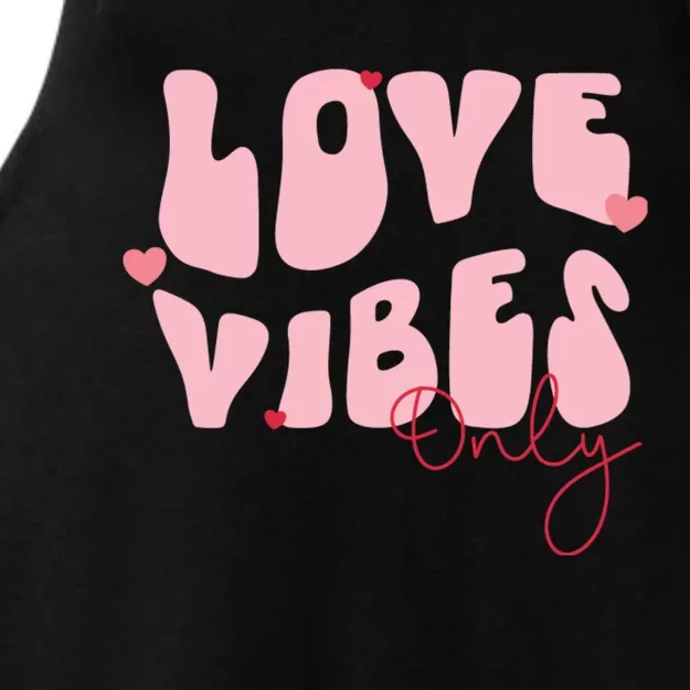 Chic Love Vibes Only Design Ladies Tri-Blend Wicking Tank