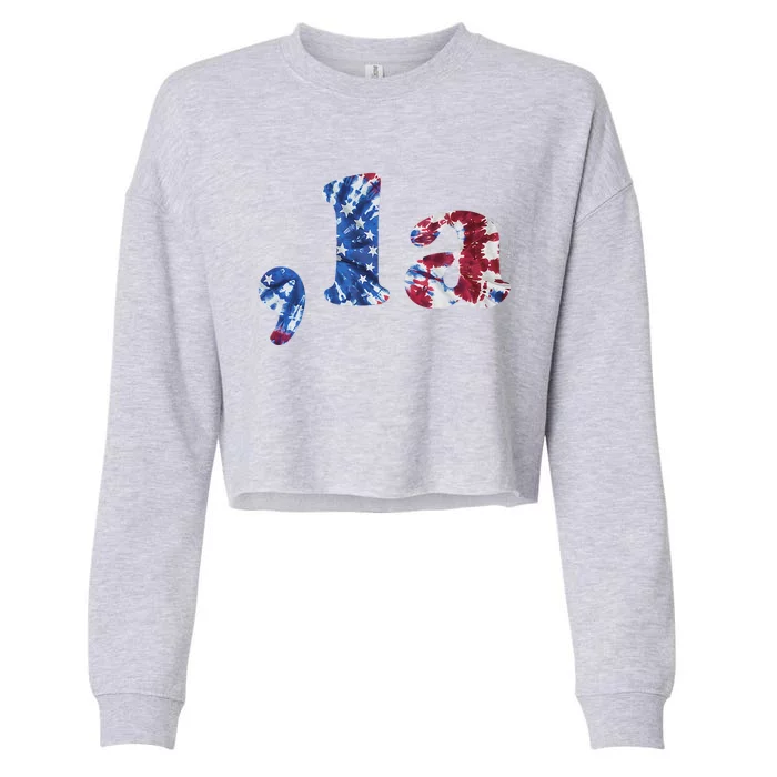 Comma La Vote Kamala Harris For President 2024 Election Cropped Pullover Crew