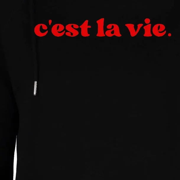 CEst La Vie Womens Funnel Neck Pullover Hood