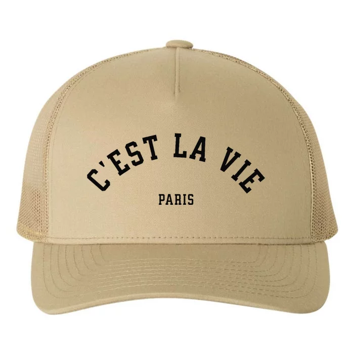 Cest La Vie Paris France Vintage Summer Yupoong Adult 5-Panel Trucker Hat