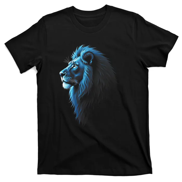 Cool Lion With Blue Eyes Lions T-Shirt