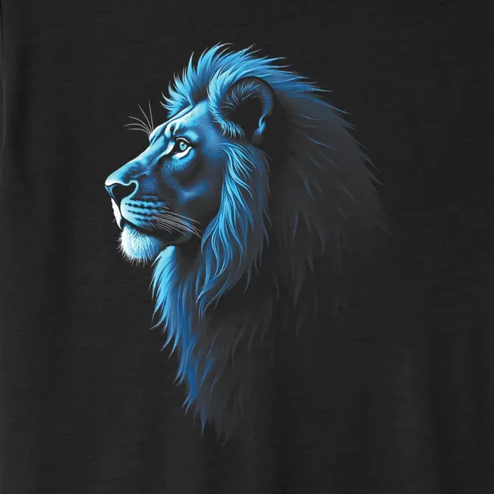 Cool Lion With Blue Eyes Lions ChromaSoft Performance T-Shirt