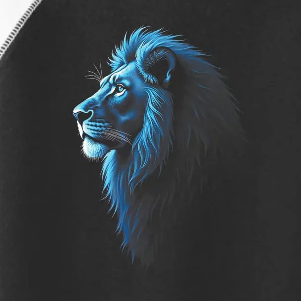 Cool Lion With Blue Eyes Lions Toddler Fine Jersey T-Shirt