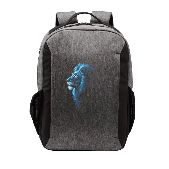 Cool Lion With Blue Eyes Lions Vector Backpack