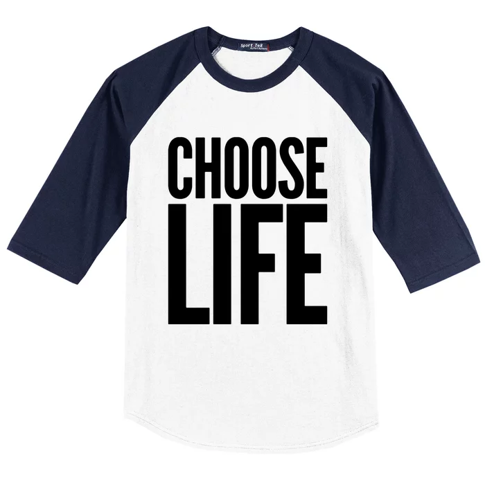 CHOOSE LIFE WHAM Replica RIP George Michael Baseball Sleeve Shirt