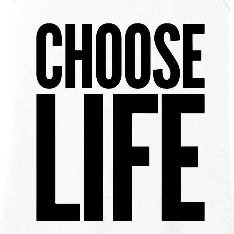 CHOOSE LIFE WHAM Replica RIP George Michael Ladies Essential Tank