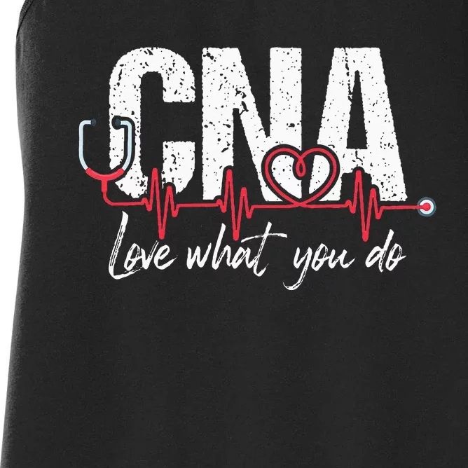 CNA Love What You Do Certified Nursing Assistant Nurse Women's Racerback Tank