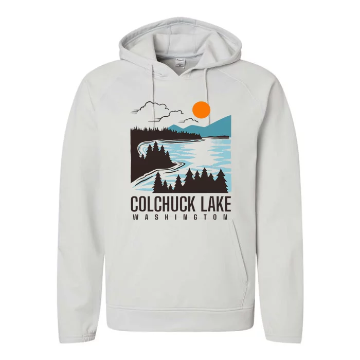 Colchuck Lake Washington Performance Fleece Hoodie