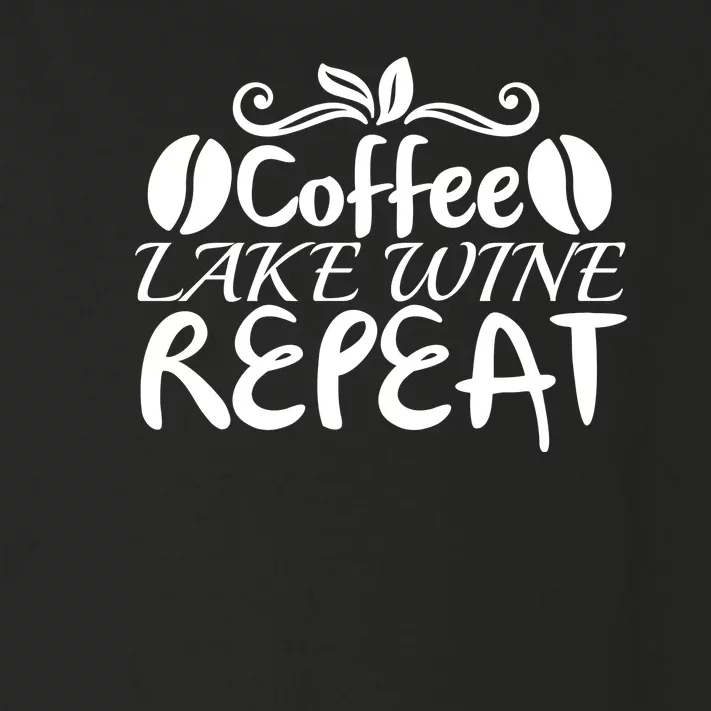 Coffee Lake Wine Repeat Toddler Long Sleeve Shirt