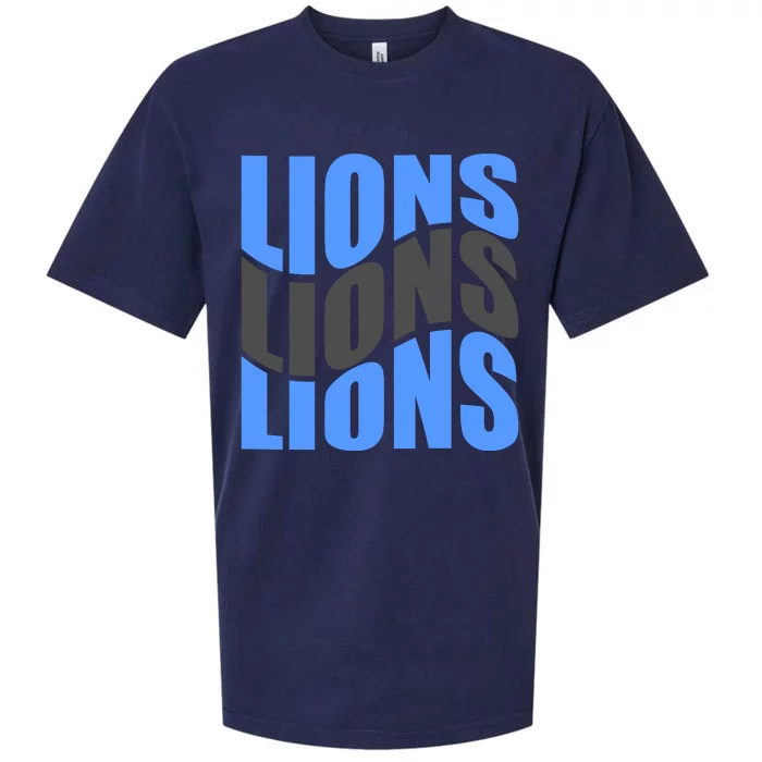 Cool Lions Wave Detroit Football Nfc Sueded Cloud Jersey T-Shirt