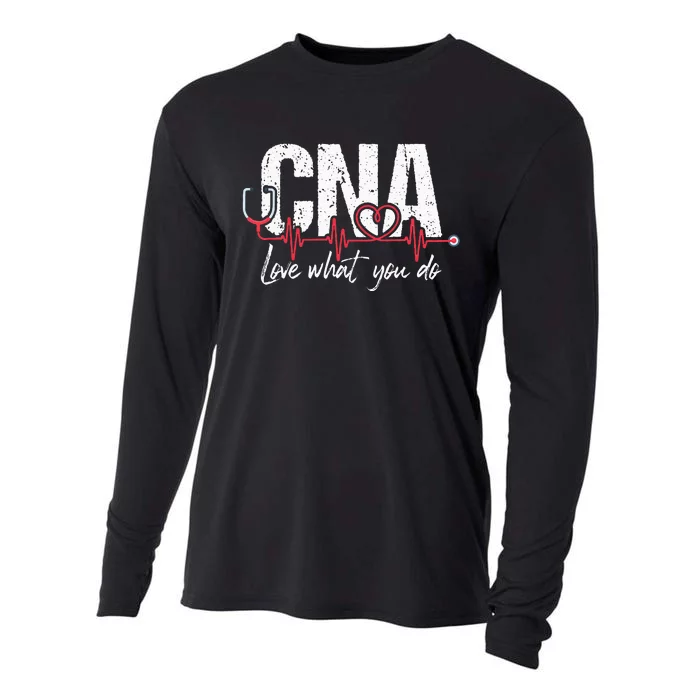 CNA Love What You Do Certified Nursing Assistant Nurse Cooling Performance Long Sleeve Crew