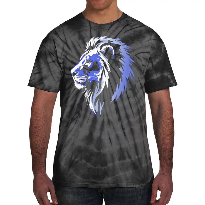 Cool Lion With Blue Eyes Lions Tie-Dye T-Shirt