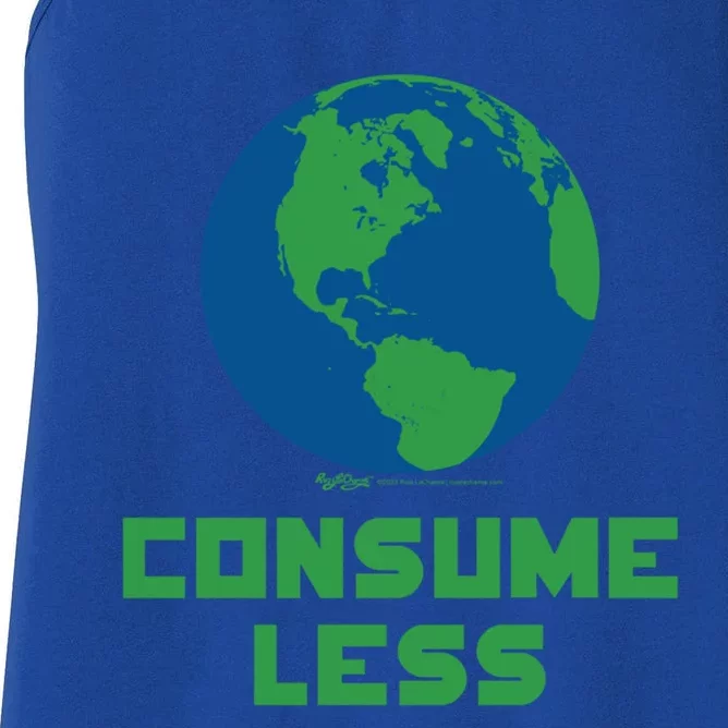 Consume Less World Earth Day Environtal Great Gift Women's Racerback Tank