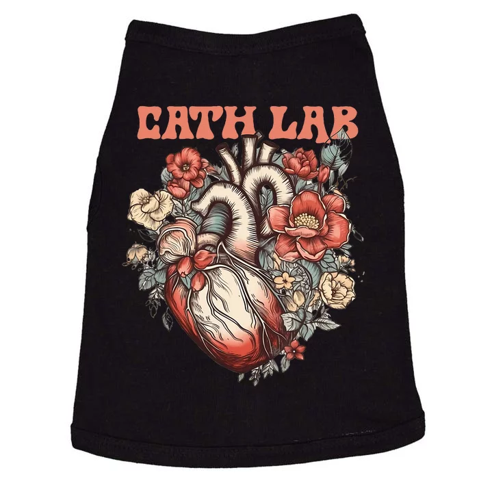 Cath Lab With Human Heart & Flowers Doggie Tank