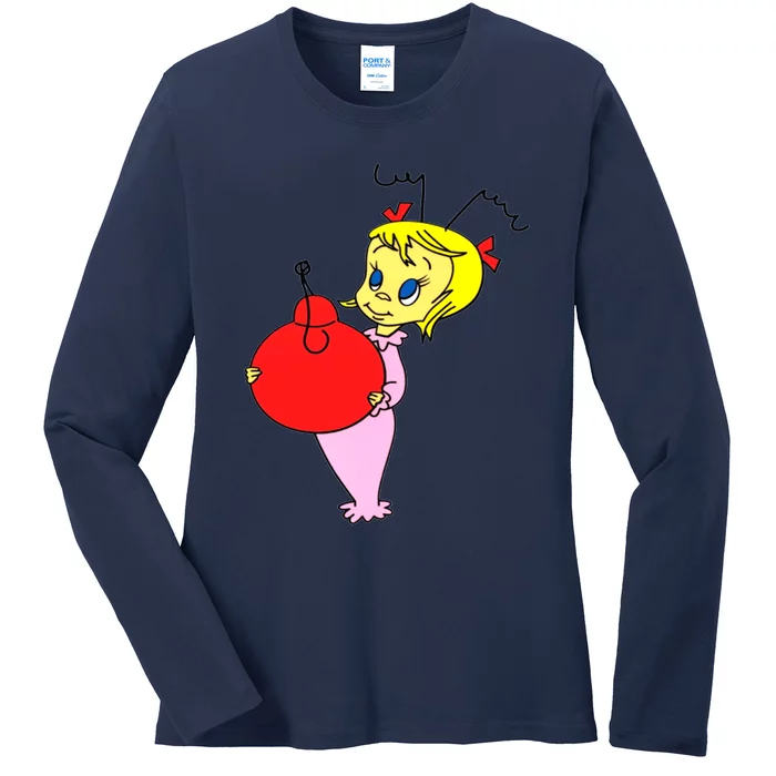 Cindy Lou Who Classic Ladies Long Sleeve Shirt