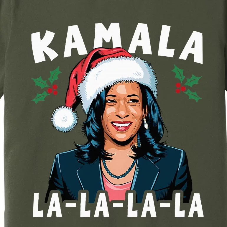 Comma La Xmas Funny Christmas Kamala Harris 2024 Premium T-Shirt