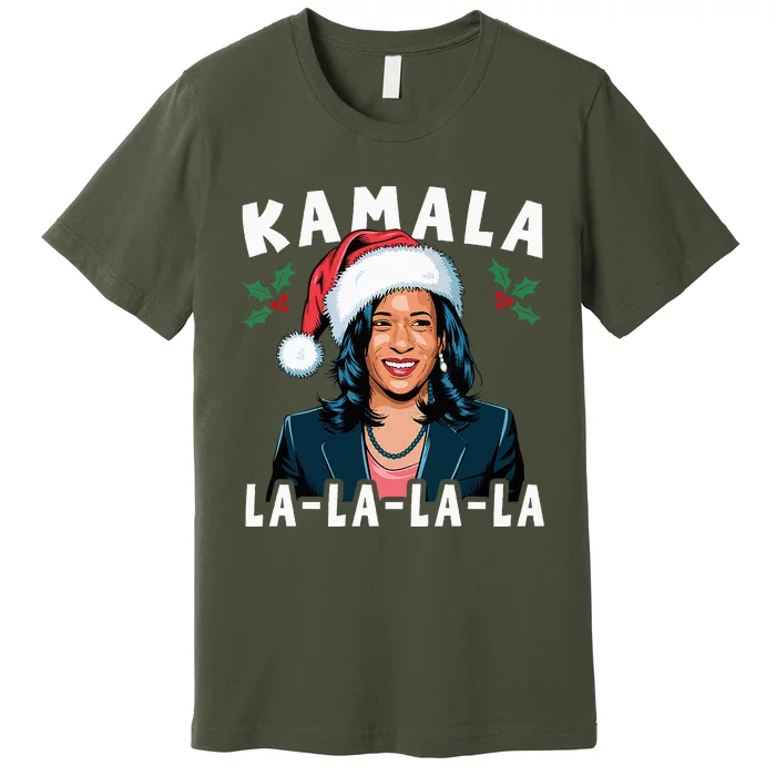 Comma La Xmas Funny Christmas Kamala Harris 2024 Premium T-Shirt