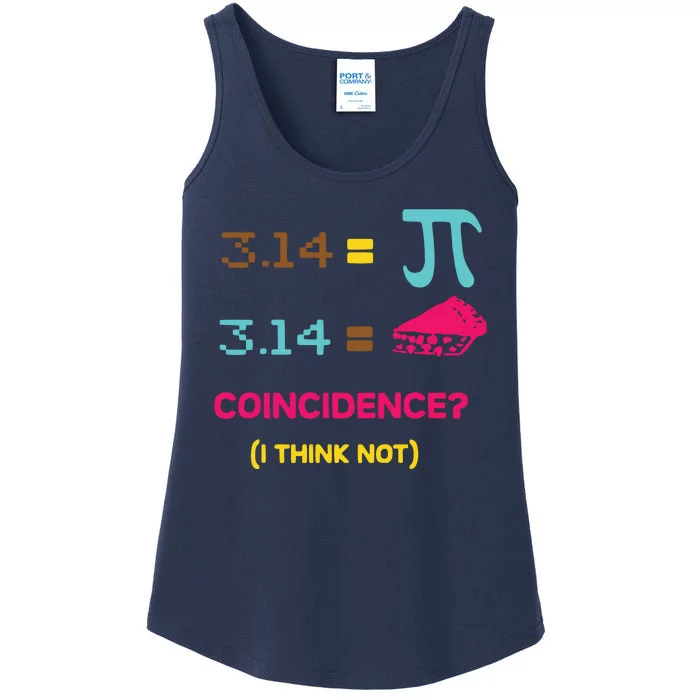 Cool March 14 Pi Day Coincidence Ladies Essential Tank