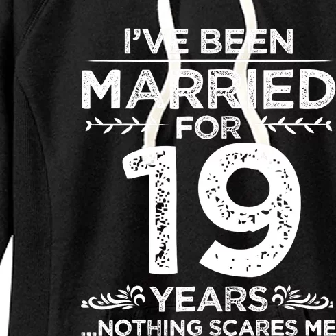 Couples Married 19 Years Retro 19th Wedding Anniversary Women's Fleece Hoodie