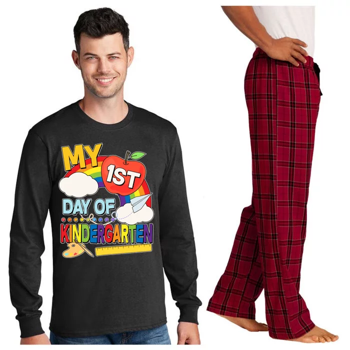 Cute My 1st Day Of Kindergarten Long Sleeve Pajama Set