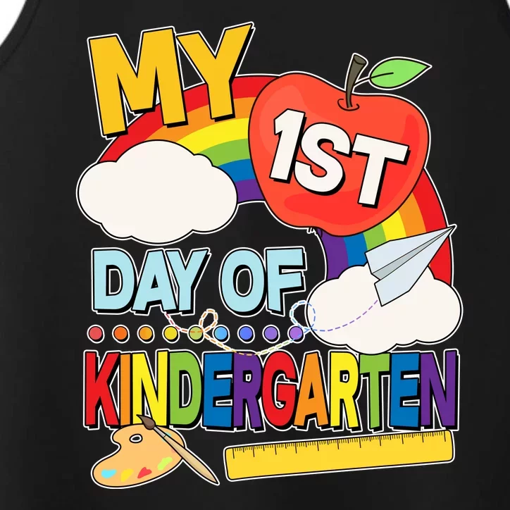 Cute My 1st Day Of Kindergarten Performance Tank