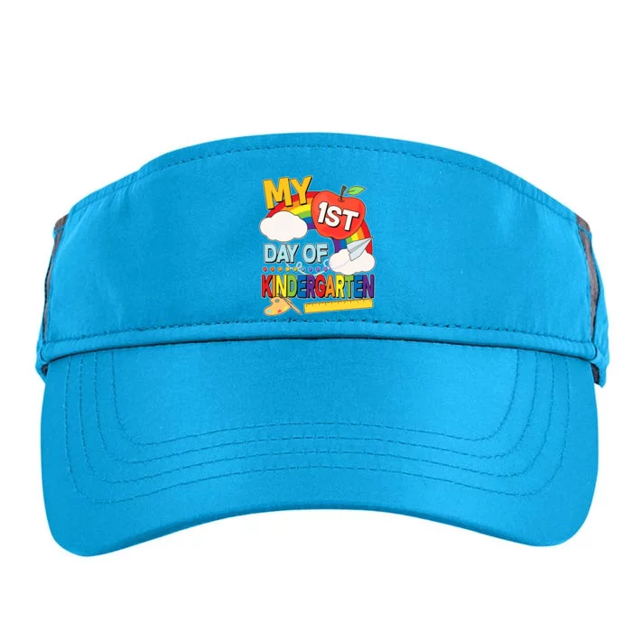 Cute My 1st Day Of Kindergarten Adult Drive Performance Visor