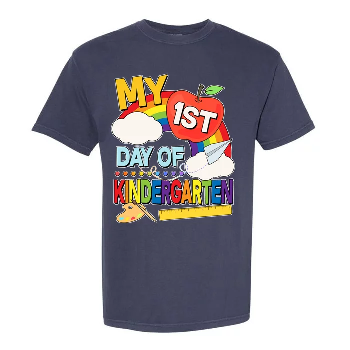 Cute My 1st Day Of Kindergarten Garment-Dyed Heavyweight T-Shirt