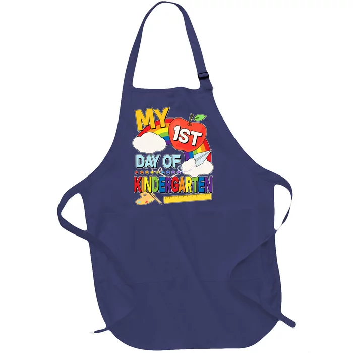 Cute My 1st Day Of Kindergarten Full-Length Apron With Pocket