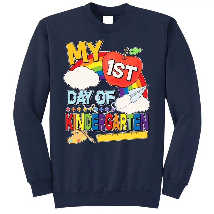 Cute My 1st Day Of Kindergarten Tall Sweatshirt