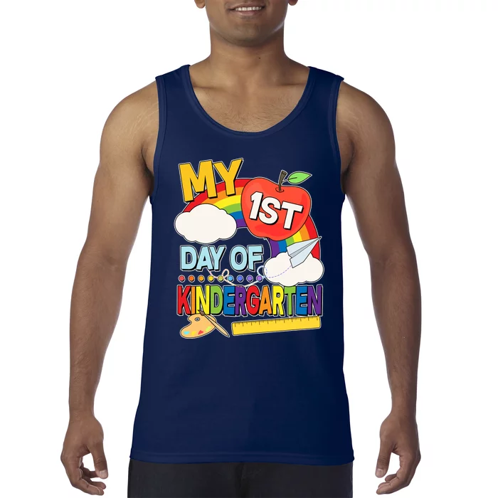 Cute My 1st Day Of Kindergarten Tank Top