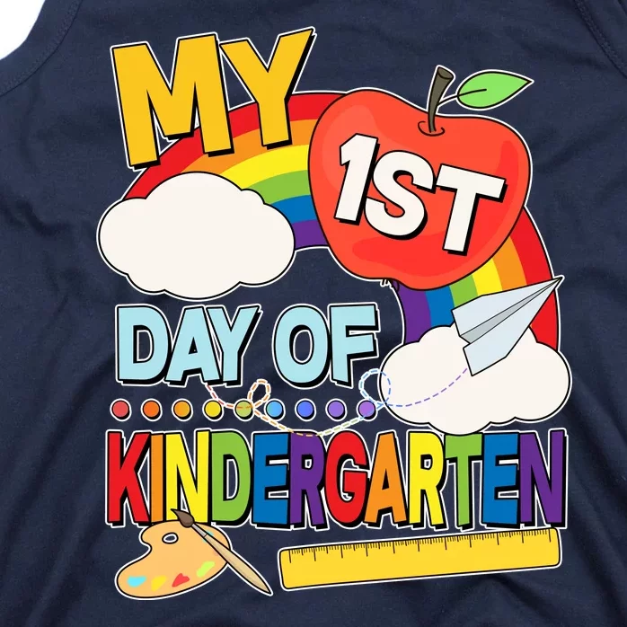 Cute My 1st Day Of Kindergarten Tank Top