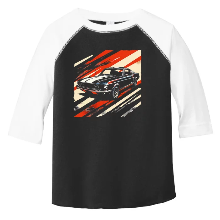 Classic Muscle 1960s Stripepatterned Fastback Toddler Fine Jersey T-Shirt