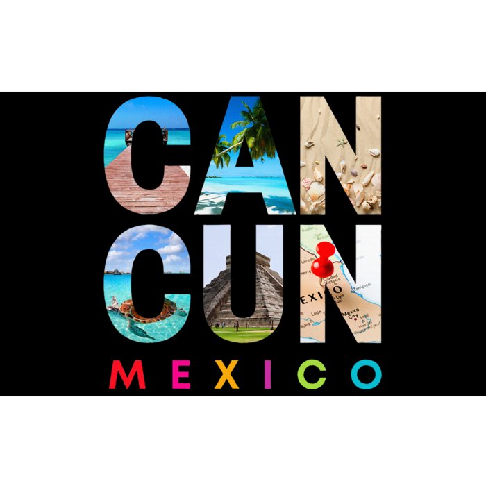 Cancun Mexico 2023 Vacation Beach Bumper Sticker