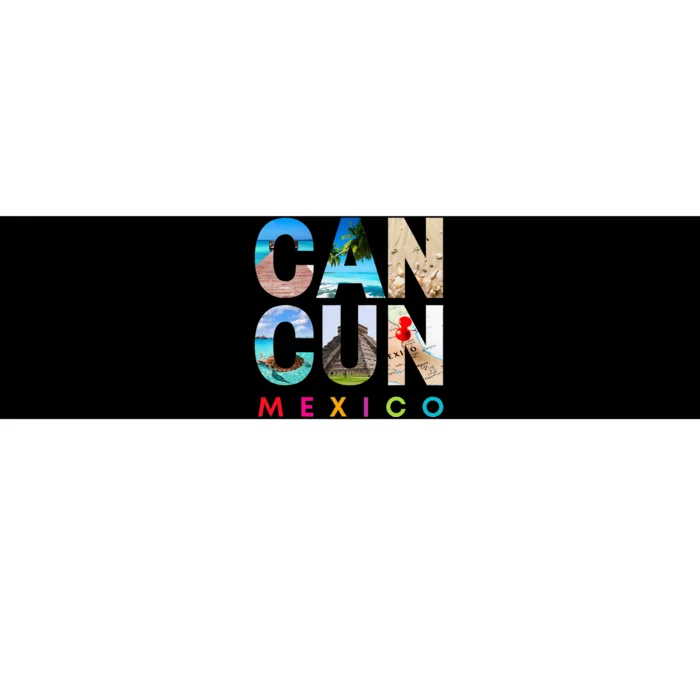 Cancun Mexico 2023 Vacation Beach Bumper Sticker