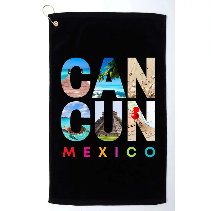 Cancun Mexico 2023 Vacation Beach Platinum Collection Golf Towel