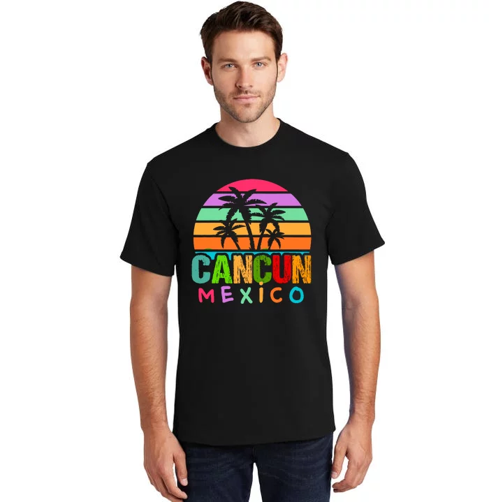 Cancun Mexico 2024 Vacation Beach Matching Family Group Tall T-Shirt