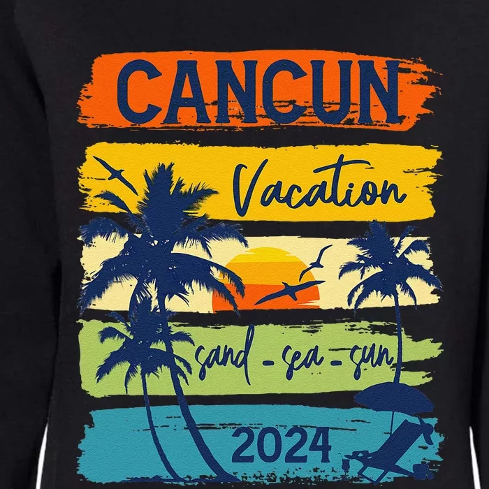 Cancun Mexico 2024 Summer Vacation Matching Family Group Womens California Wash Sweatshirt