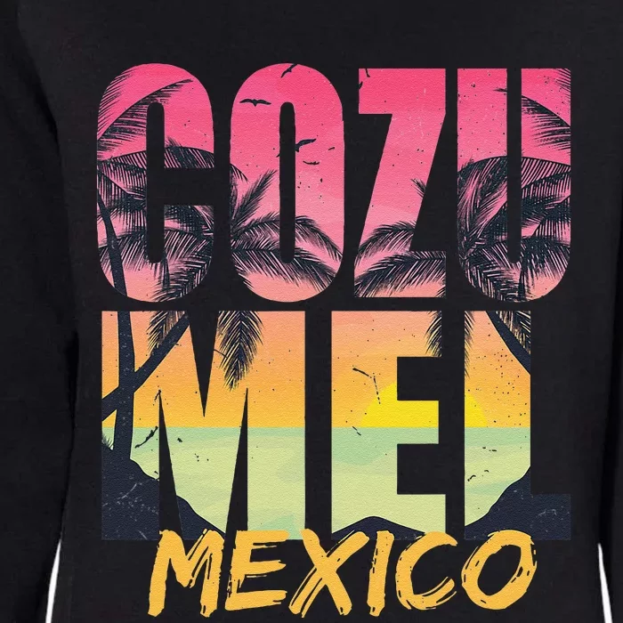 Cozumel Mexico 2023 Beach Vacation Trip Matching Summer Womens California Wash Sweatshirt