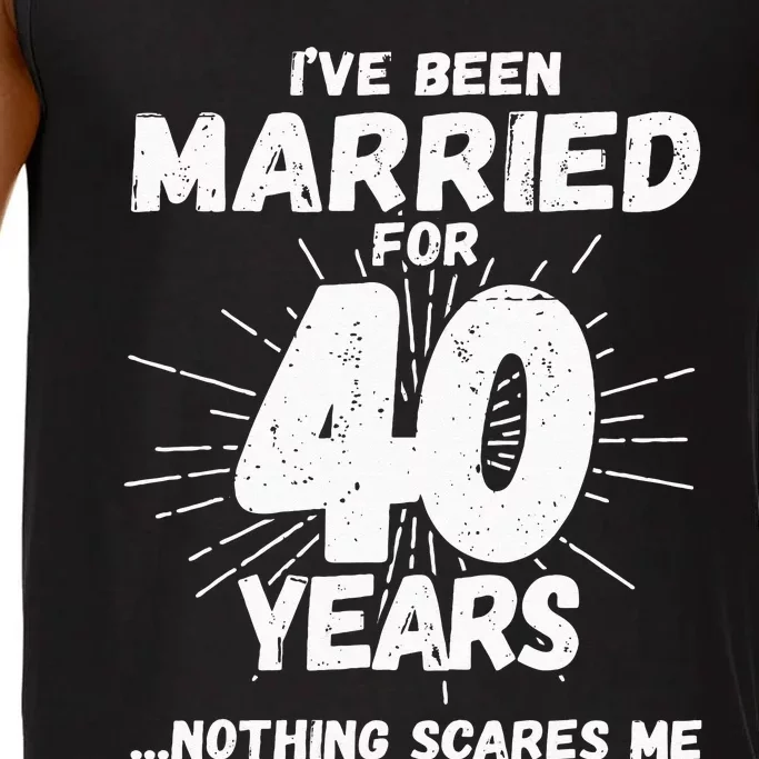 Couples Married 40 Years Funny 40th Wedding Anniversary Comfort Colors® Tank Top