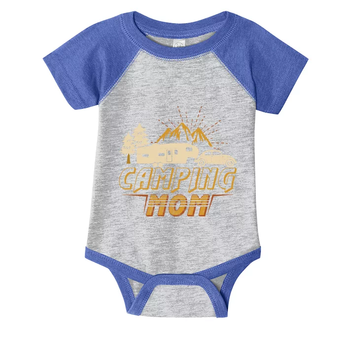 Camping Mom 5th Wheel Camper Rv Vacation Mothers Cool Gift Infant Baby Jersey Bodysuit