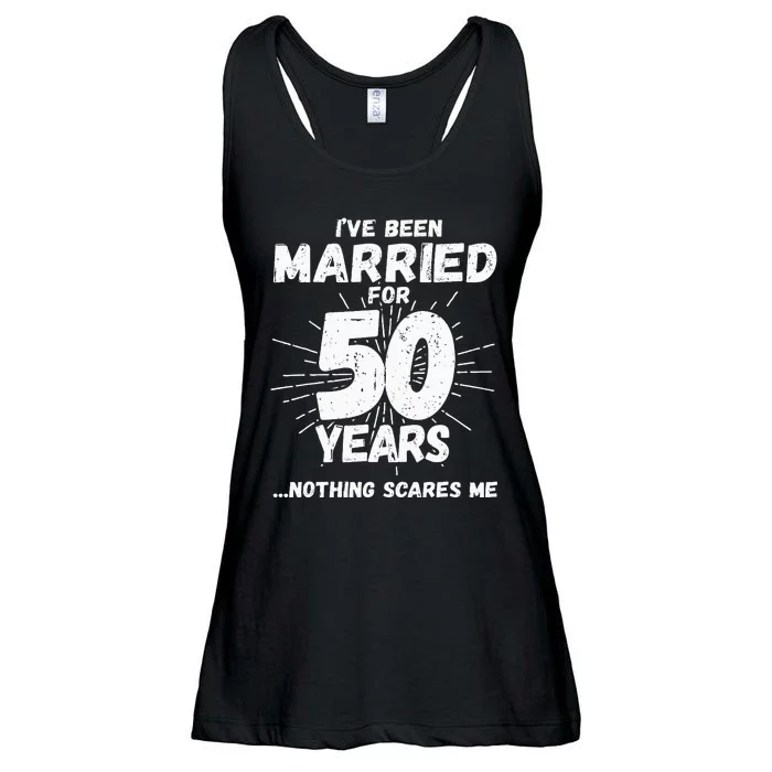 Couples Married 50 Years Funny 50th Wedding Anniversary Ladies Essential Flowy Tank