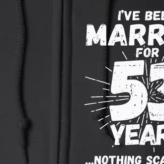 Couples Married 53 Years Funny 53rd Wedding Anniversary Full Zip Hoodie