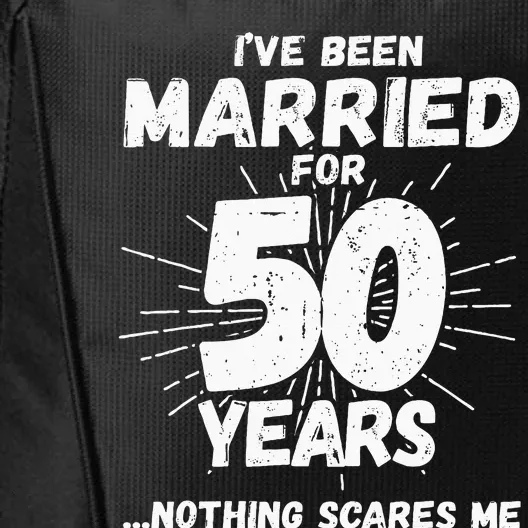 Couples Married 50 Years Funny 50th Wedding Anniversary City Backpack