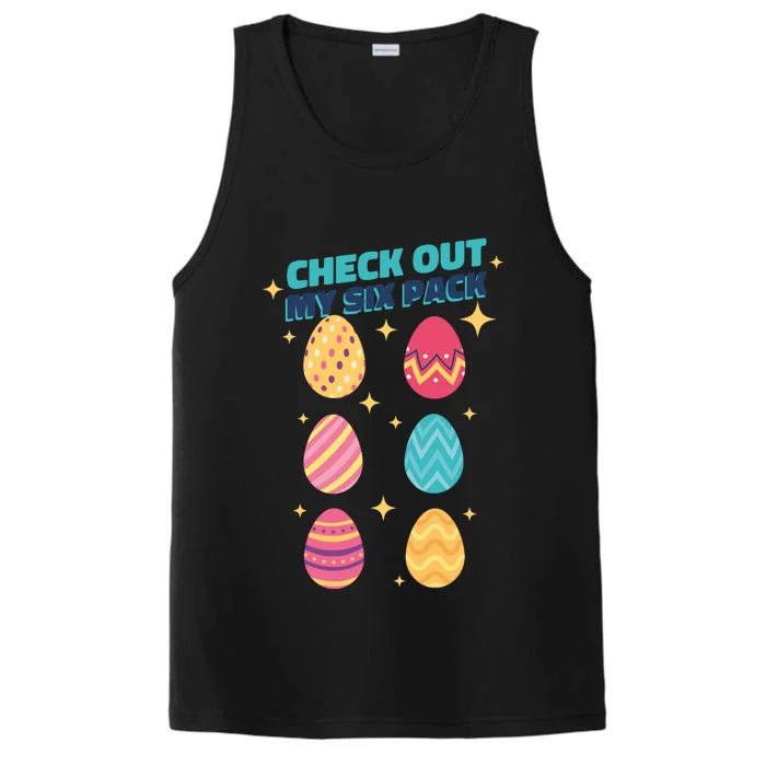 Checkout My 6 Pack Easter Eggs Funny Performance Tank