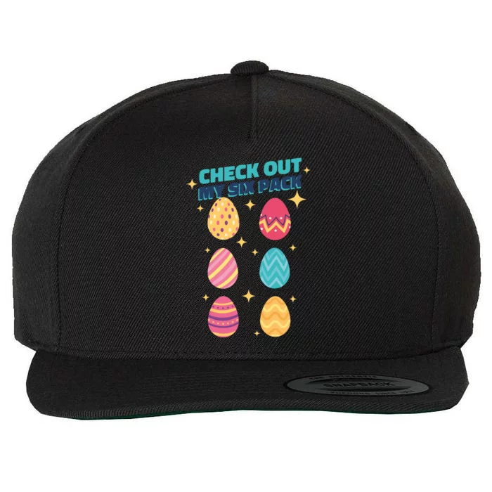 Checkout My 6 Pack Easter Eggs Funny Wool Snapback Cap